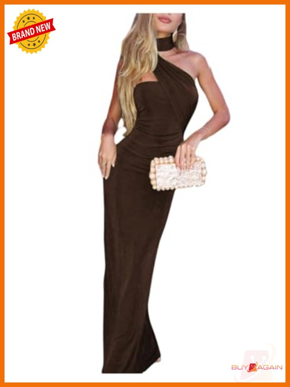 Strapless Maxi Dress with Scarf Ruched Evening Gown